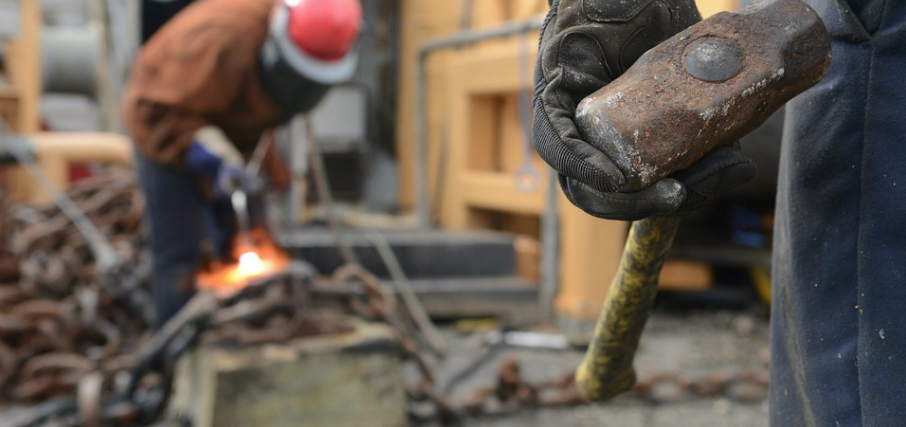 some construction workers building cornerstone content